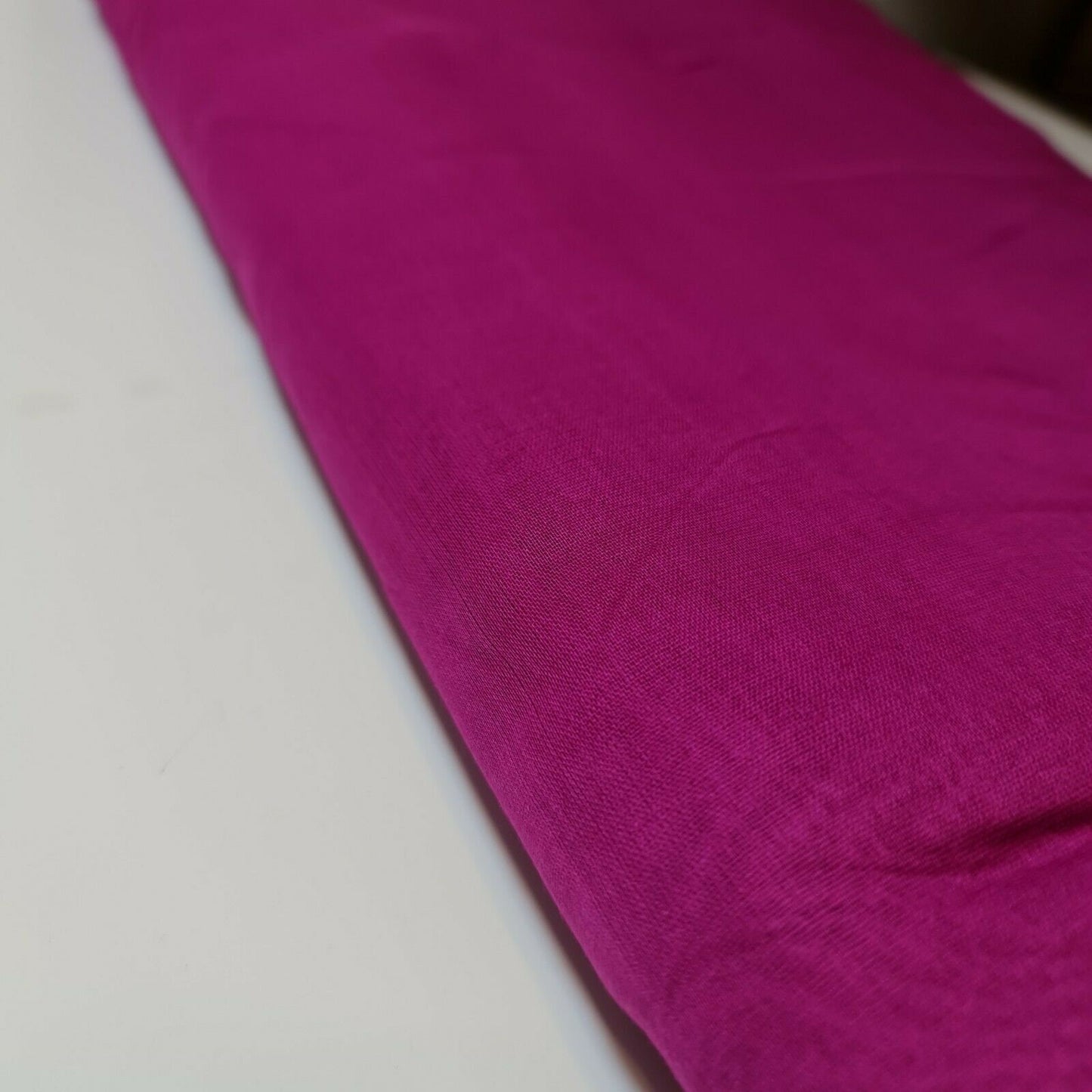 100% Cotton Muslin Fabric - Sheer Gauze, Plain Weave, 44” Wide | Perfect for Dress Lining, Crafts & More (Magenta)