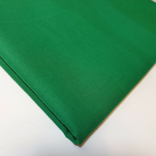 Plain 100% Cotton Egyptian Cambric Poplin Craft Soft Dress Material Fabric 44" (Emerald Green)