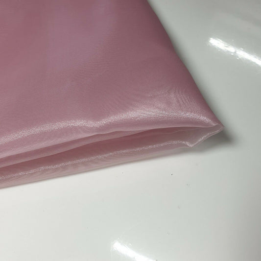 Transparenter Organzastoff, Voile-Vorhang, Hochzeitsstoff, 150 cm, Organza, Meterware (Altrosa)