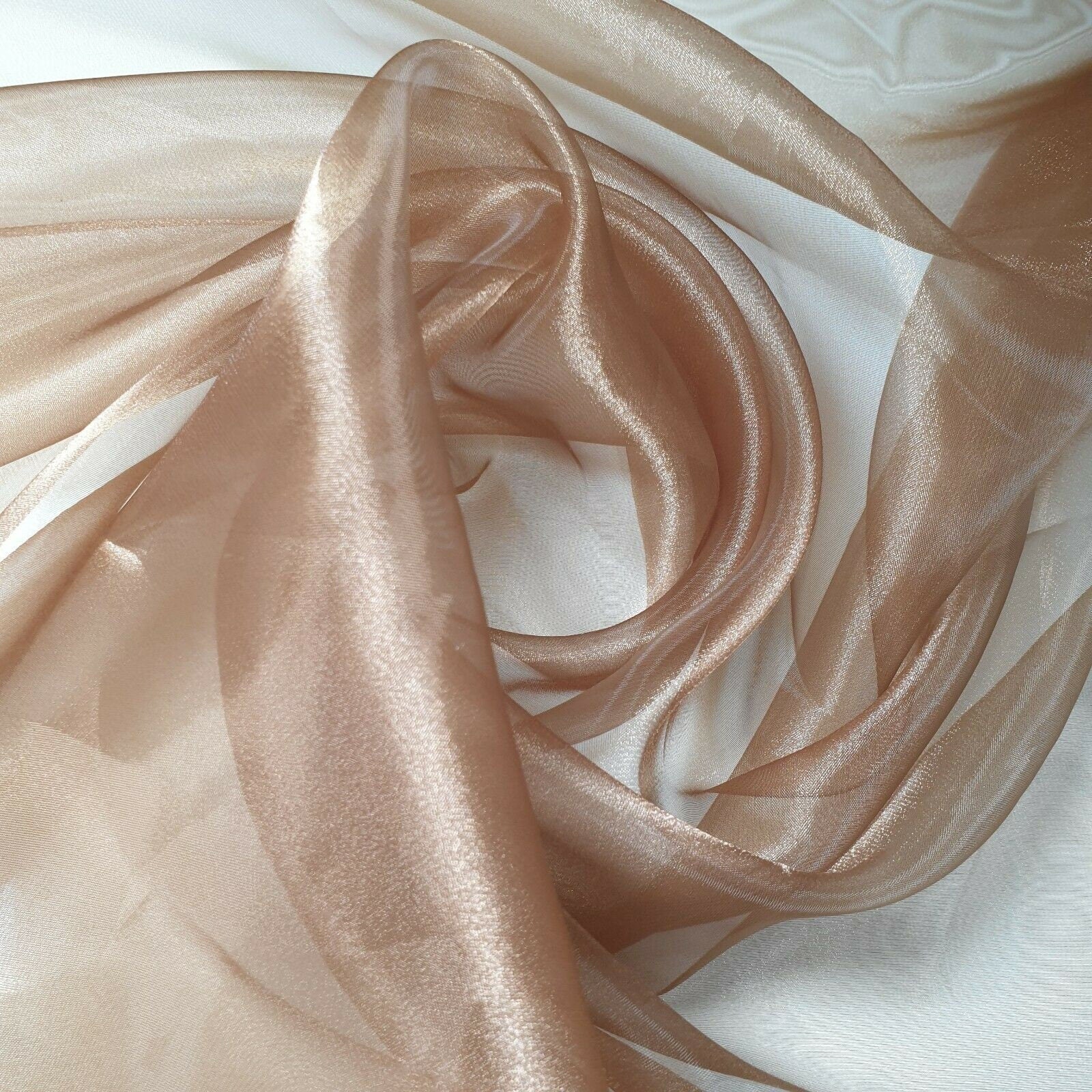 Sheer Organza Fabric Voile Drape Curtain, Wedding Fabric 150cm Organdi ...