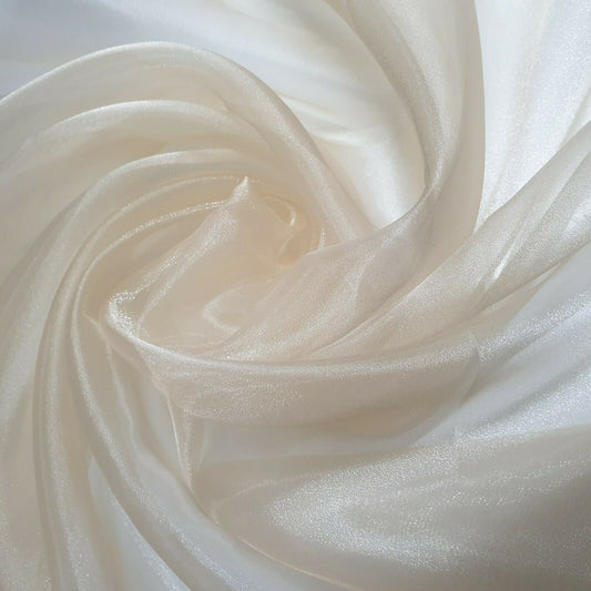 Transparenter Organzastoff, Voile-Vorhang, Hochzeitsstoff, 150 cm, Organza, Meterware (Gold)