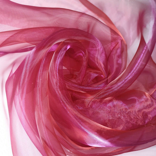 Transparenter Organzastoff, Voile-Vorhang, Hochzeitsstoff, 150 cm, Organza, Meterware (Kastanienbraun)