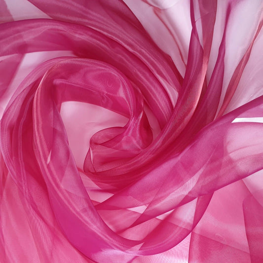 Transparenter Organzastoff, Voile-Vorhang, Hochzeitsstoff, 150 cm, Organza, Meterware (Kirsche)