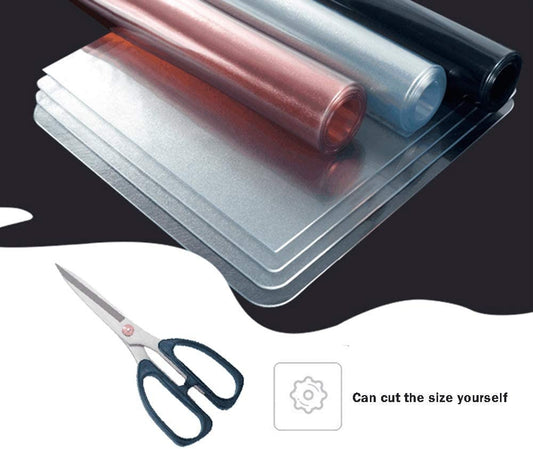 Strong Clear Plastic Table Cloth Cover Wipeable PVC Waterproof Table Protector 100 x 140cm