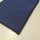 Navy Blue Premium Ribbed Striped Raised Viscose Jersey Stretch Dress Fabric 50"