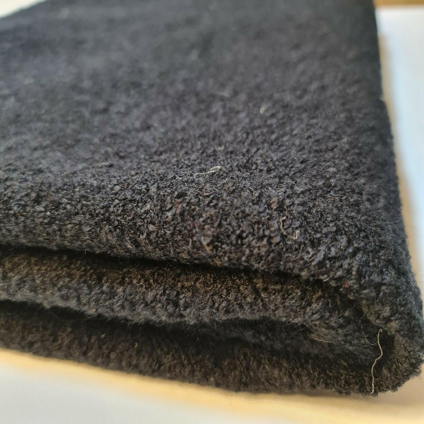 Plain Polar Fleece Black Solid Winter Apparel Dress Craft Material Fabric 58"