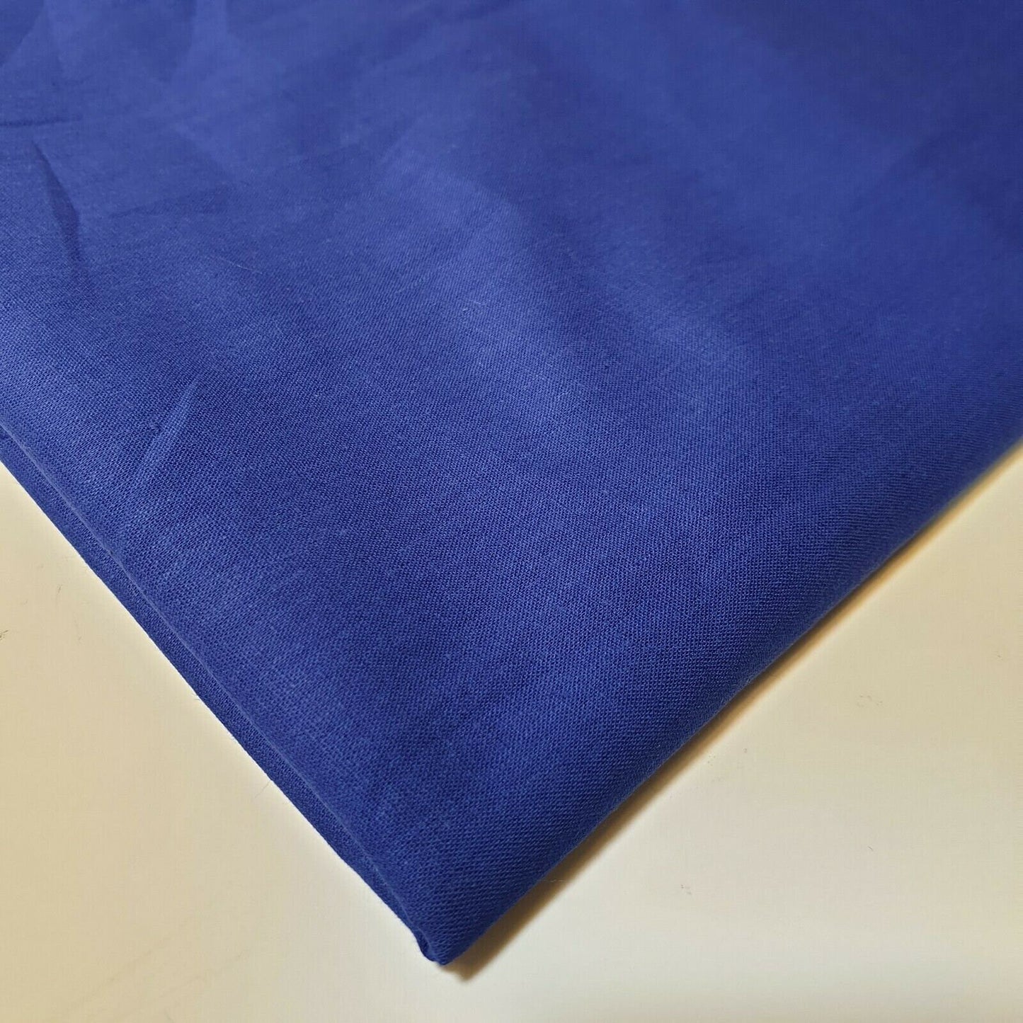 Plain 100% Cotton Egyptian Cambric Poplin Craft Soft Dress Material Fabric 44" (Royal Blue)