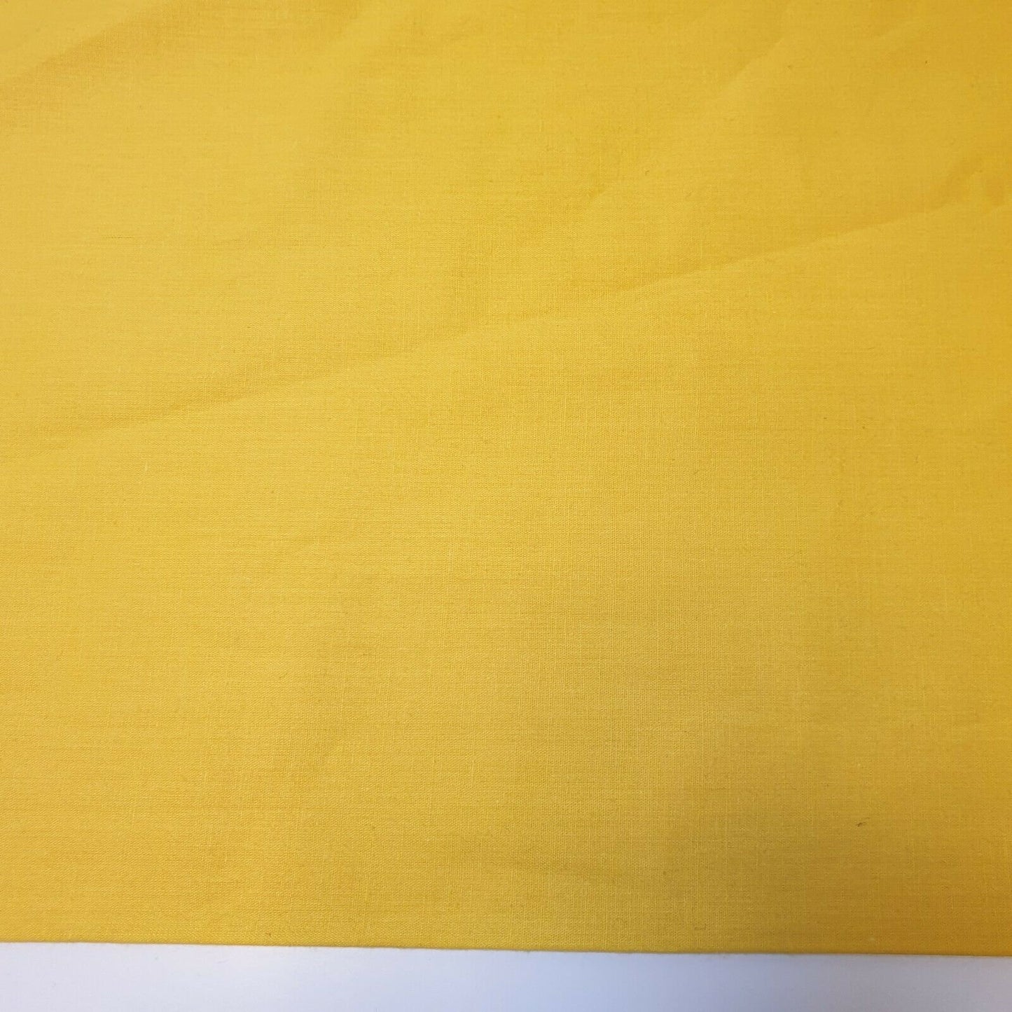 Plain 100% Cotton Egyptian Cambric Poplin Craft Soft Dress Material Fabric 44" (Canary Yellow)