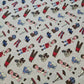 100% Cotton Silver Boat Kids Sailor Boats Print Craft Dress Fabric by Metre 44"