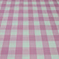 Polycotton Fabric 1" Gingham Check Material Dress Craft Uniform Checked 112cm  (Pink)