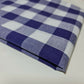 Polycotton-Stoff, 2,5 cm, Gingham-Karostoff, für Kleider, Bastelarbeiten, Uniformen, kariert, 112 cm (lila)