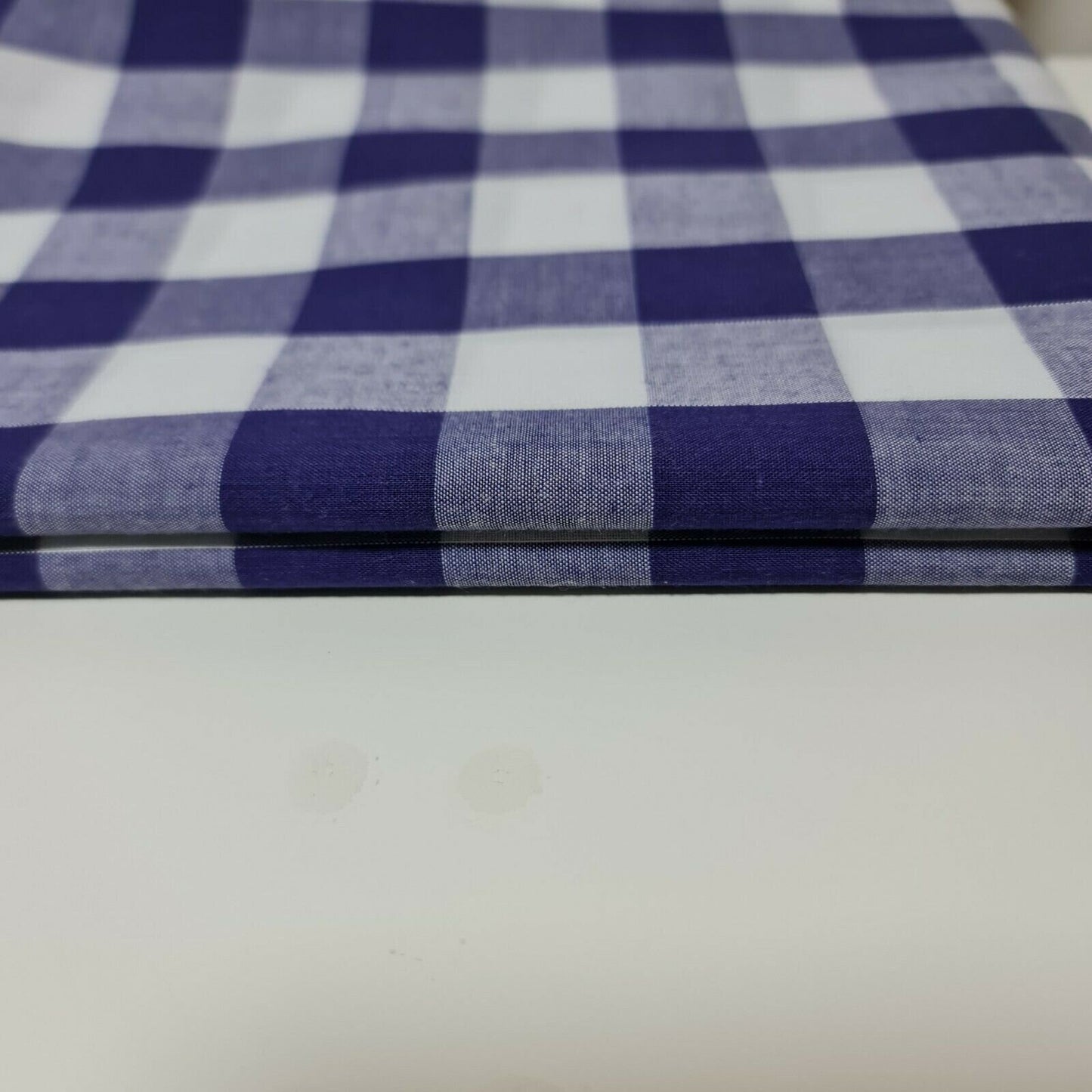 Polycotton-Stoff, 2,5 cm, Gingham-Karostoff, für Kleider, Bastelarbeiten, Uniformen, kariert, 112 cm (lila)