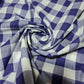 Polycotton-Stoff, 2,5 cm, Gingham-Karostoff, für Kleider, Bastelarbeiten, Uniformen, kariert, 112 cm (lila)