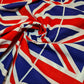 Union Jack Common Wealth British Flag Print 100% Cotton Fabric 58" By Meter