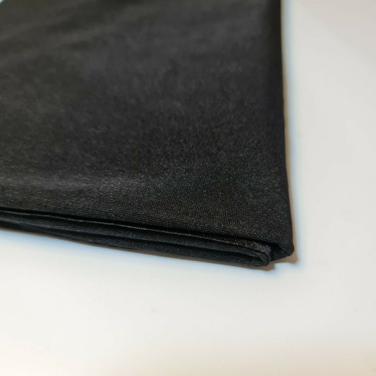 Elastane 4-Way Stretch Nylon Light Weight Spandex Dancewear Swimwear ITY Fabric 58"  (BLACK)