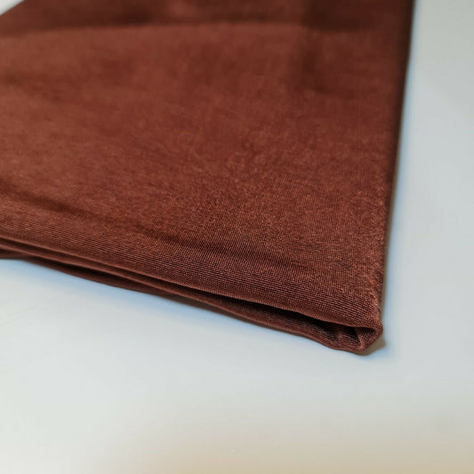 Elastane 4-Way Stretch Nylon Light Weight Spandex Dancewear Swimwear ITY Fabric 58"  (BROWN)
