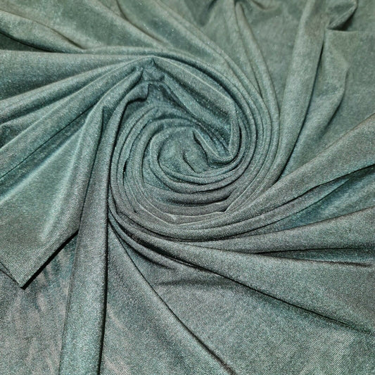 Elastane 4-Way Stretch Nylon Light Weight Spandex Dancewear Swimwear ITY Fabric 58"  (BOTTLE GREEN)