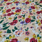 100% Cotton Poplin Floral Rose Print Spring Fabric Dress Craft Soft Fabric 58" (Beige Base)