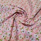 100% Cotton Poplin Floral Spring Bloom Print Fabric Dress Craft Soft Fabric 58" (Pink)