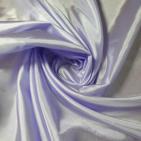Lilac Habotai Polyester Silk Lining Fabric 150cm Wide Soft Lightweight Dress Lining Material by the Metre