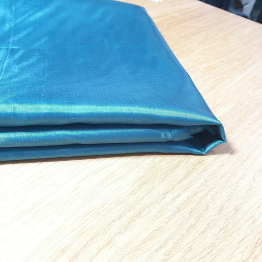 Teal Green Habotai Polyester Silk Lining Fabric 150cm Wide Soft Lightweight Dress Lining Material by the Metre