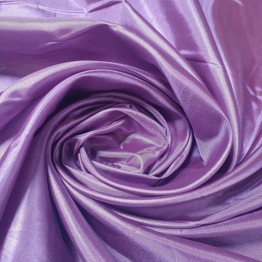 Mauve Habotai Polyester Silk Lining Fabric 150cm Wide Soft Lightweight Dress Lining Material by the Metre