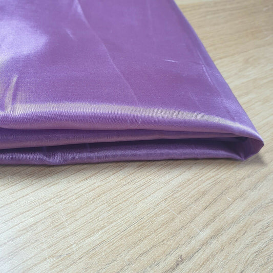 Mauve Habotai Polyester Silk Lining Fabric 150cm Wide Soft Lightweight Dress Lining Material by the Metre