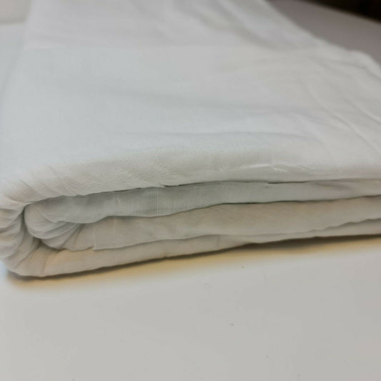 White 100% Cotton Muslin Fabric – Sheer Gauze, Plain Weave – 44” Wide – Dress Lining, Crafts & More (By the Meter)