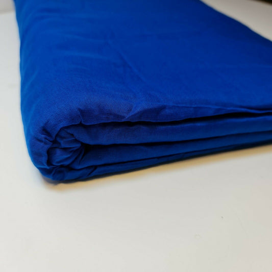 Royal Blue 100% Cotton Muslin Fabric – Sheer Gauze, Plain Weave – 44” Wide – Dress Lining, Crafts & More (By the Meter)
