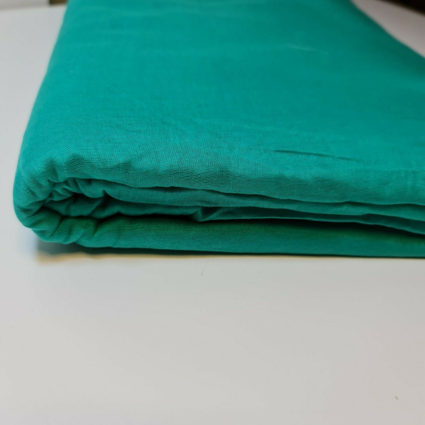 100% Cotton Muslin Fabric - Sheer Gauze, Plain Weave, 44” Wide | Perfect for Dress Lining, Crafts & More  (Mint)