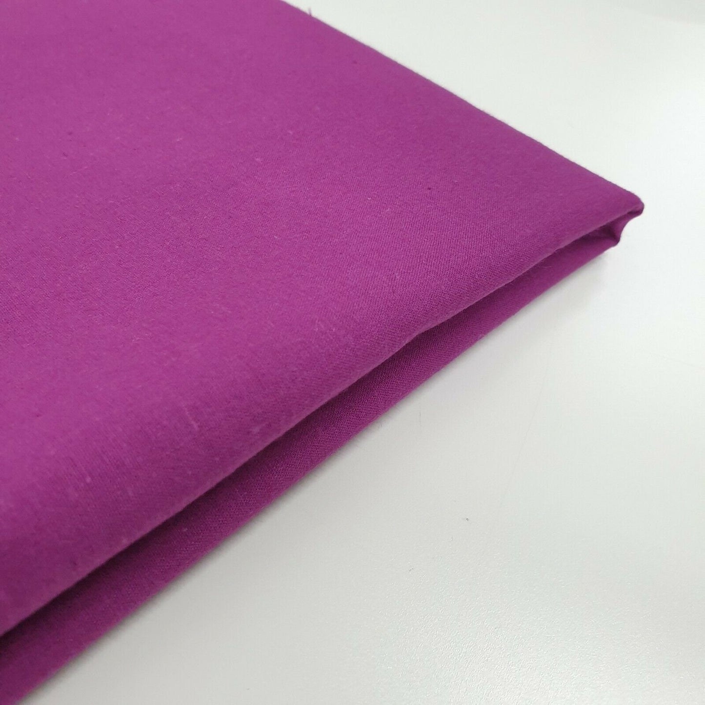 Plain 100% Cotton Egyptian Cambric Poplin Craft Soft Dress Material Fabric 44" (Purple)