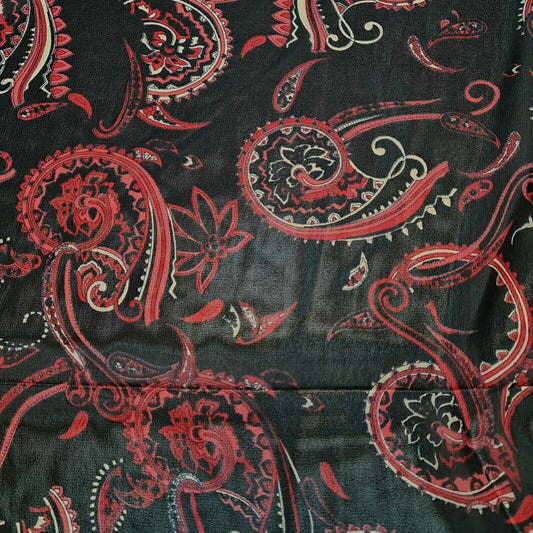 Sommerkleidstoff aus durchsichtigem Chiffon mit Blumenmuster aus Polyester-Crêpe-Georgette, 111,8 cm (Design 1)