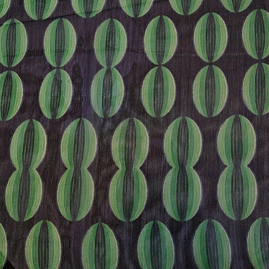 Sommerkleidstoff aus durchsichtigem Chiffon mit Blumenmuster aus Polyester-Crêpe-Georgette, 111,8 cm (Design 2)