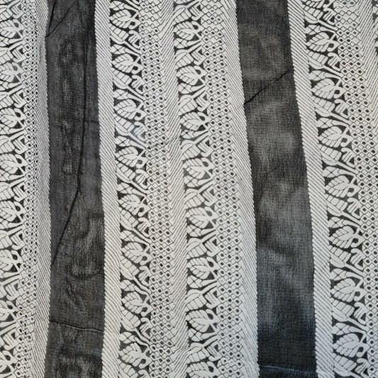 Sommerkleidstoff aus durchsichtigem Chiffon mit Blumenmuster aus Polyester-Crêpe-Georgette, 111,8 cm (Design 5)