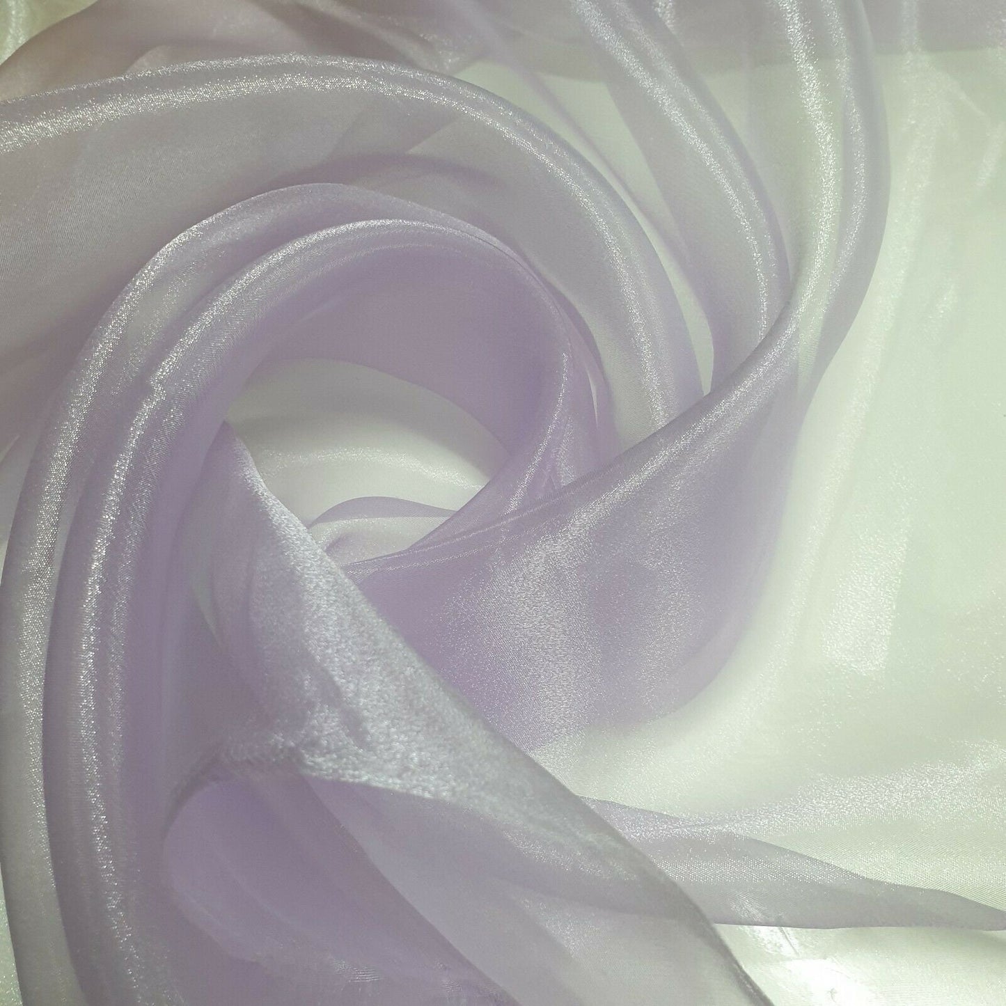 Sheer Organza Fabric Voile Drape Curtain, Wedding Fabric 150cm Organdie By Meter (Lilac)