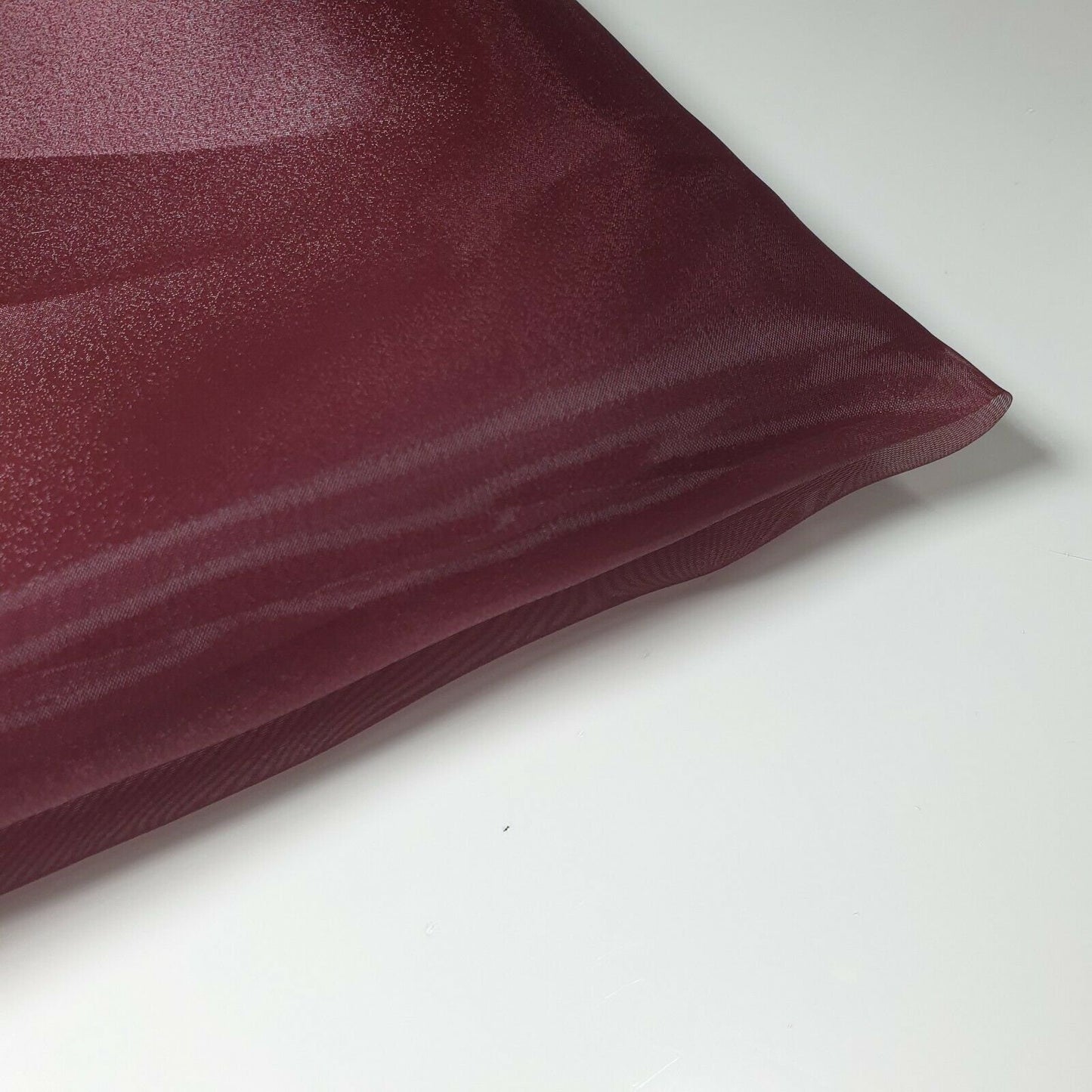 Sheer Organza Fabric Voile Drape Curtain, Wedding Fabric 150cm Organdie By Meter (Burgundy)