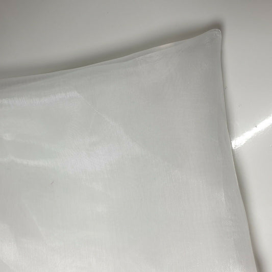 Transparenter Organzastoff, Voile-Vorhang, Hochzeitsstoff, 150 cm, Organza, Meterware (weiß)