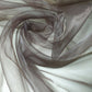 Sheer Organza Fabric Voile Drape Curtain, Wedding Fabric 150cm Organdie By Meter (Brown)