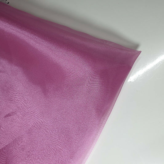 Transparenter Organzastoff, Voile-Vorhang, Hochzeitsstoff, 150 cm, Organza, Meterware (Pflaume)