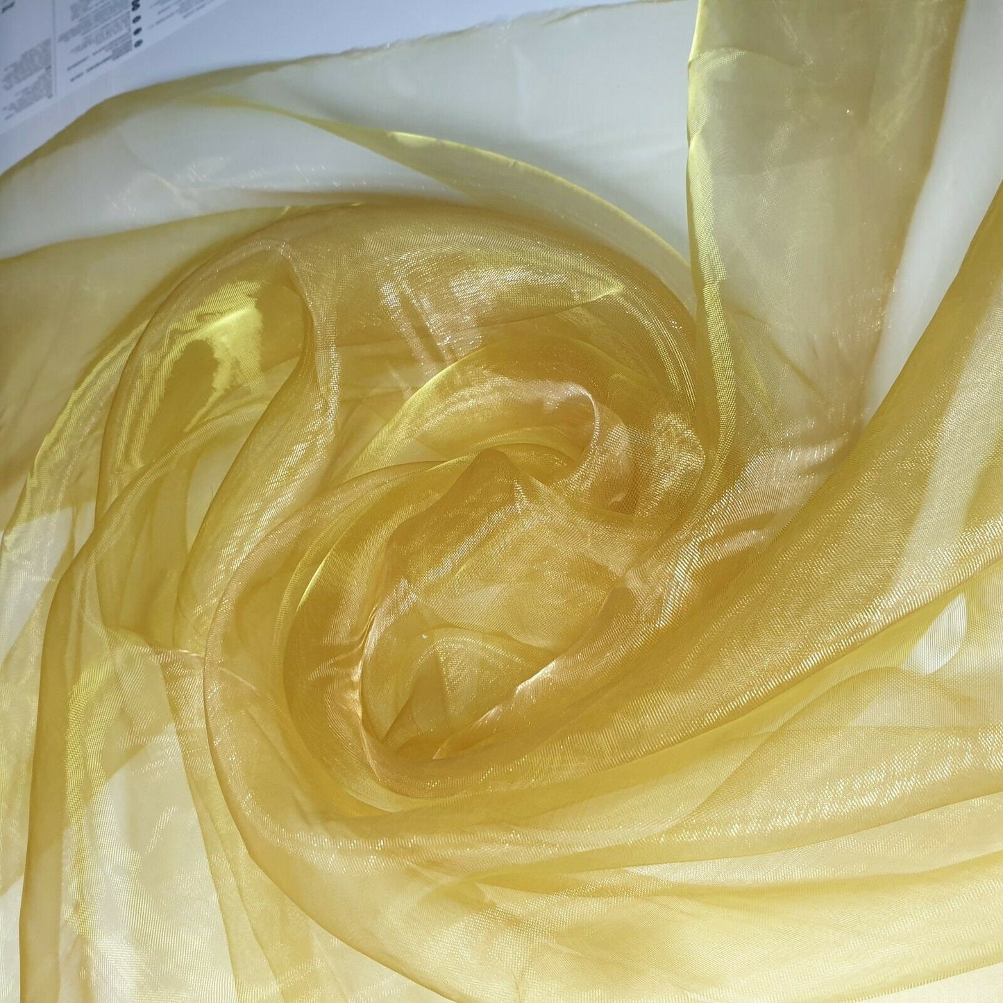 Sheer Organza Fabric Voile Drape Curtain, Wedding Fabric 150cm Organdie By Meter (Apple Cider)