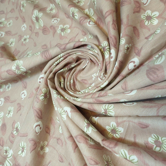 Weicher japanischer Sarong-Drapierungsstoff mit Vintage-Blumendruck, 100 % Baumwolle, 147,3 cm (Rouge-Rosa)