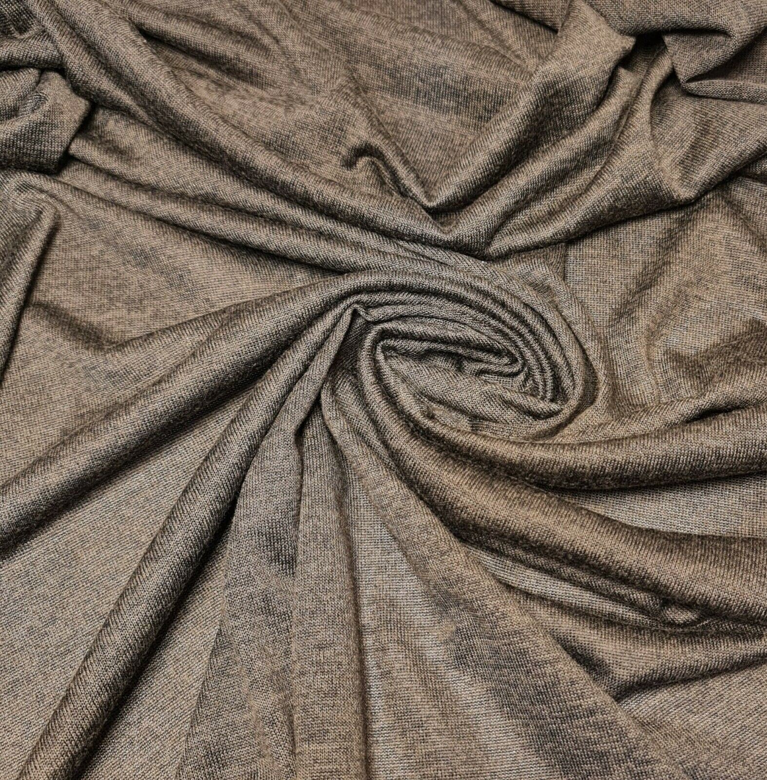 Viscose Jersey Fabric 4way Stretch Polyester Elastane Blend Dress Material  58 grey 