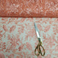 Premium Soft Tone To Tone Net Thread Floral Embroidery Dressmaking Fabric 44" (Peach)