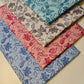 New Spring Summer Floral Bloom Polycotton Craft Fabric Material 44" By Meter (Sky)