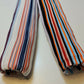 Vintage Multi Stripe Mixed Bar Lines Printed Pleated Plisse Jersey Fabric 58" (Design 1)