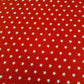 Stars Print Soft Polycotton Red / Black Dress Craft Fabric By The Meter 44" (Red)