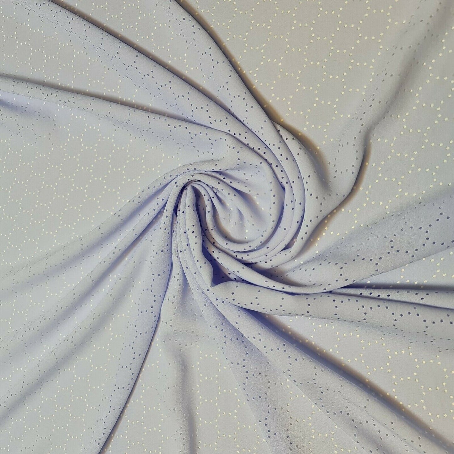 Plain Sky Crepe Georgette Round Cut Work Dress Craft Décor Fabric 58" By Metre