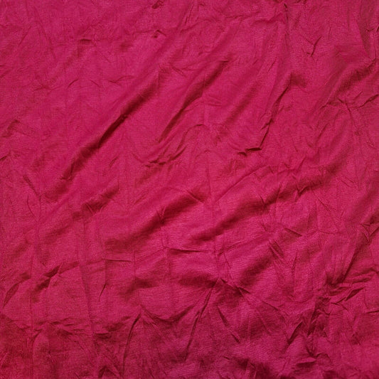 Hot Pink Crush Soft Poly Viscose Dress Craft Medium Weight Fabric 58" Per Metre