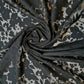 100% Cotton Burn Out Black Soft Floral Fabric Dress Craft By The Meter 58"