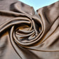 New Silky Charmeuse Satin Lightweight Bridal Dress Drape Décor Fabric 58" (Bronze)